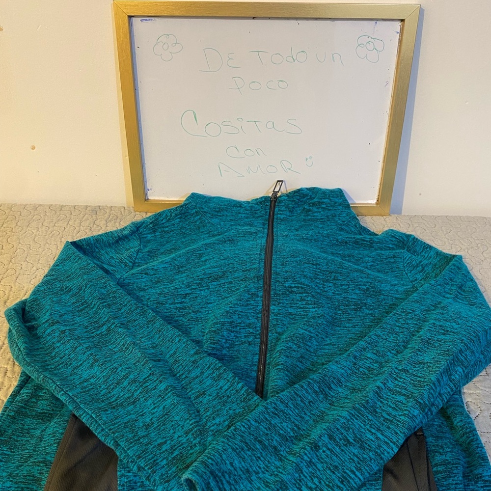 Made for Life Teal and Brown Jacket